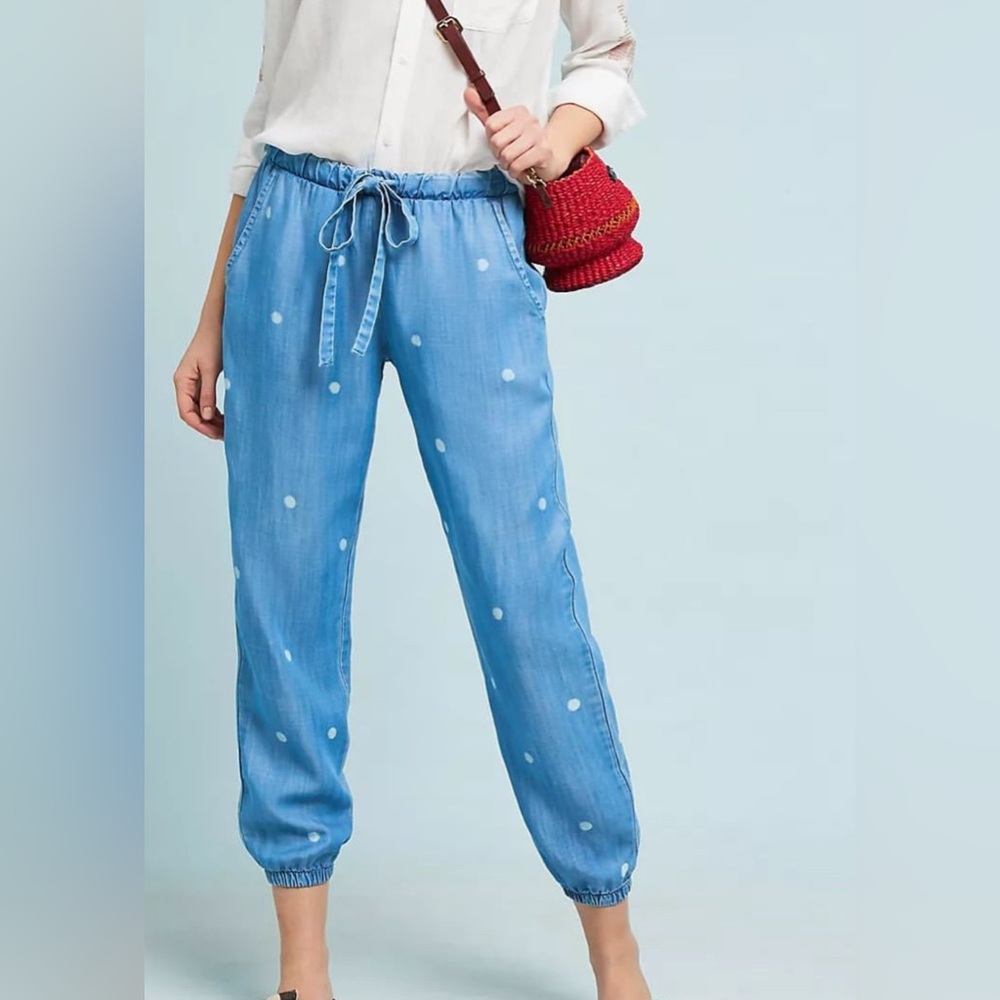Cloth & Stone Pants‎ XS Joggers ANTHROPOLOGIE EVEREVE jeans chambray top jcrew